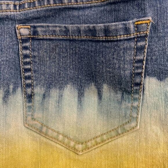 Jordache Denim Dip Dye Overall Shortalls Girl's Size M (7-8) Casual Boho - Picture 11 of 14